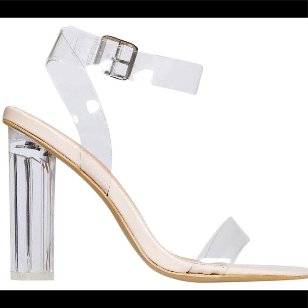 Perspex Yeezy Inspired Clear Heels
